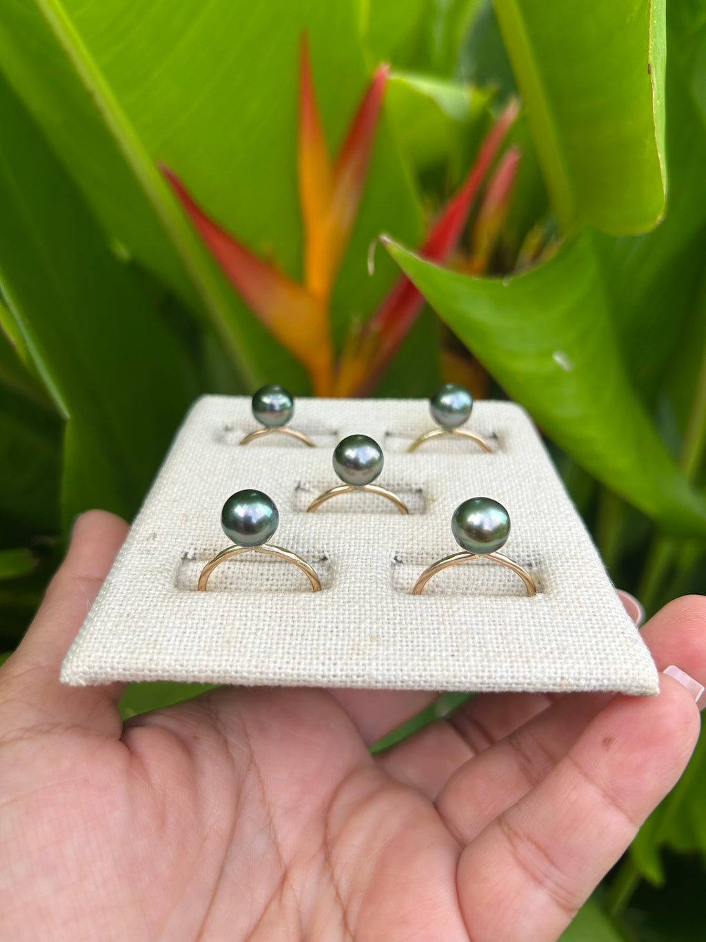 Simple Tahitian Pearl Ring