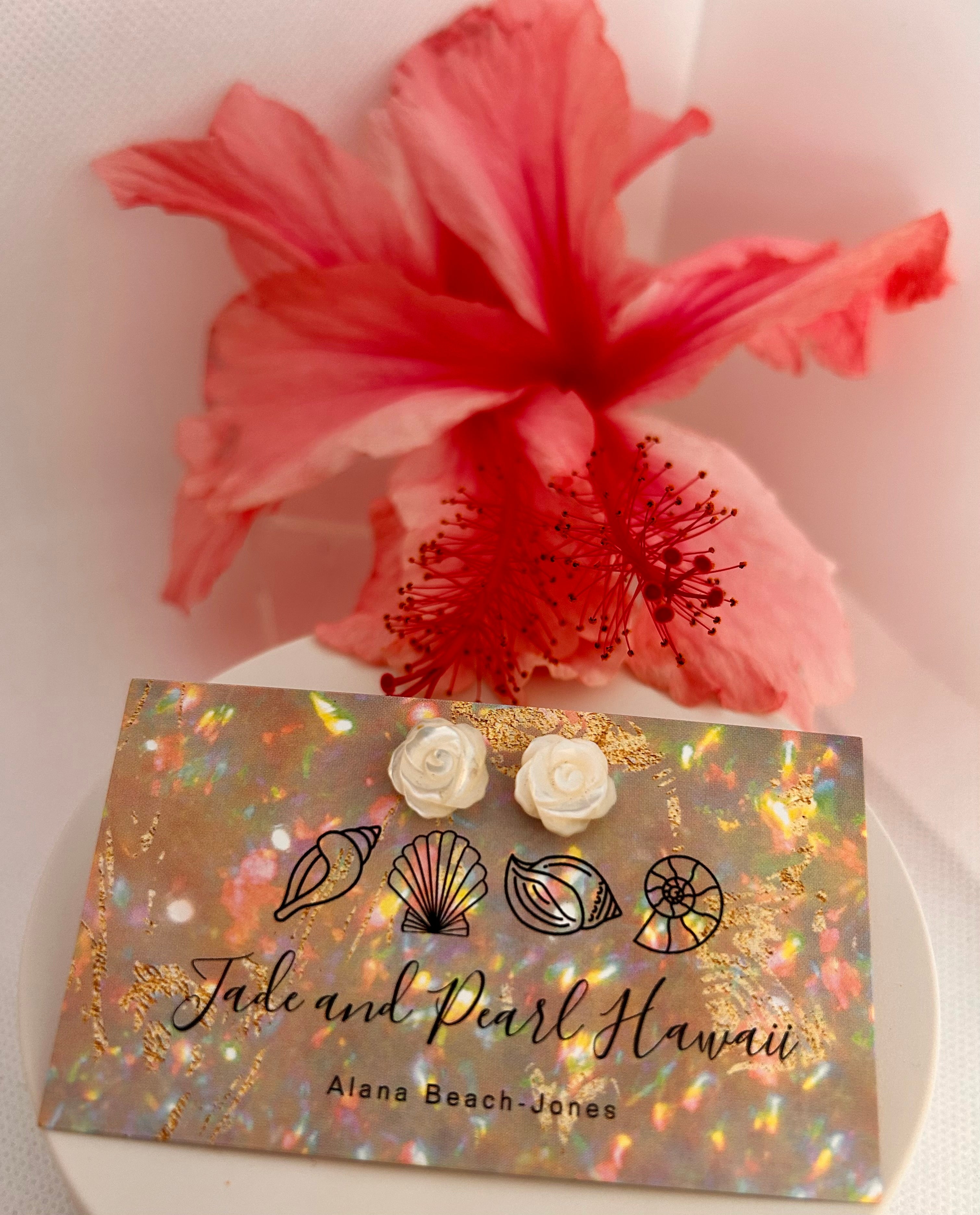 Mother of Pearl Stud Earrings