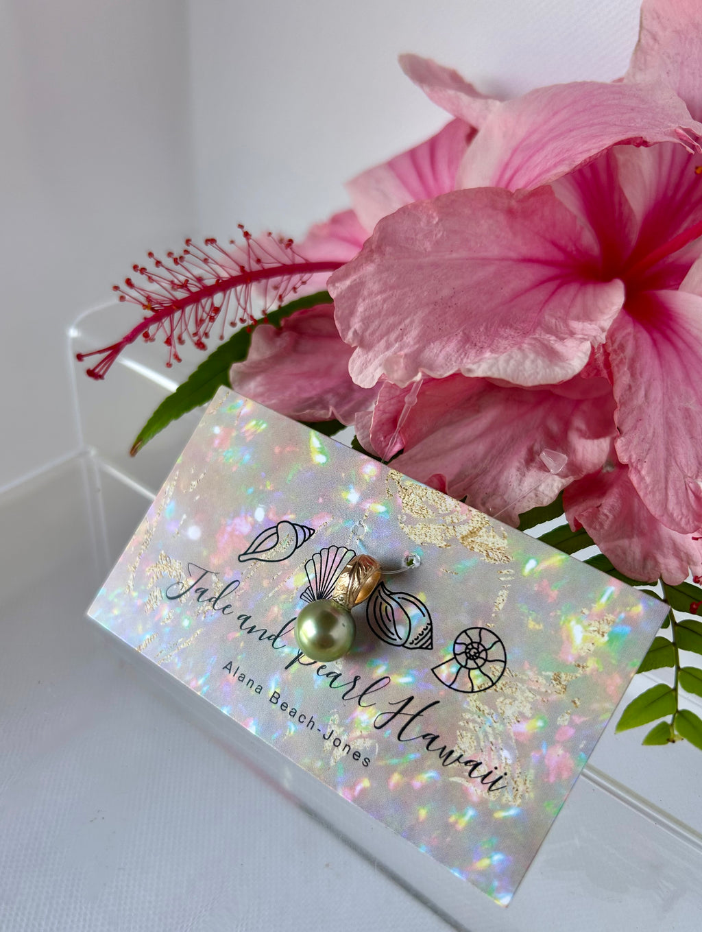 Heirloom Pistachio Pearl Pendant