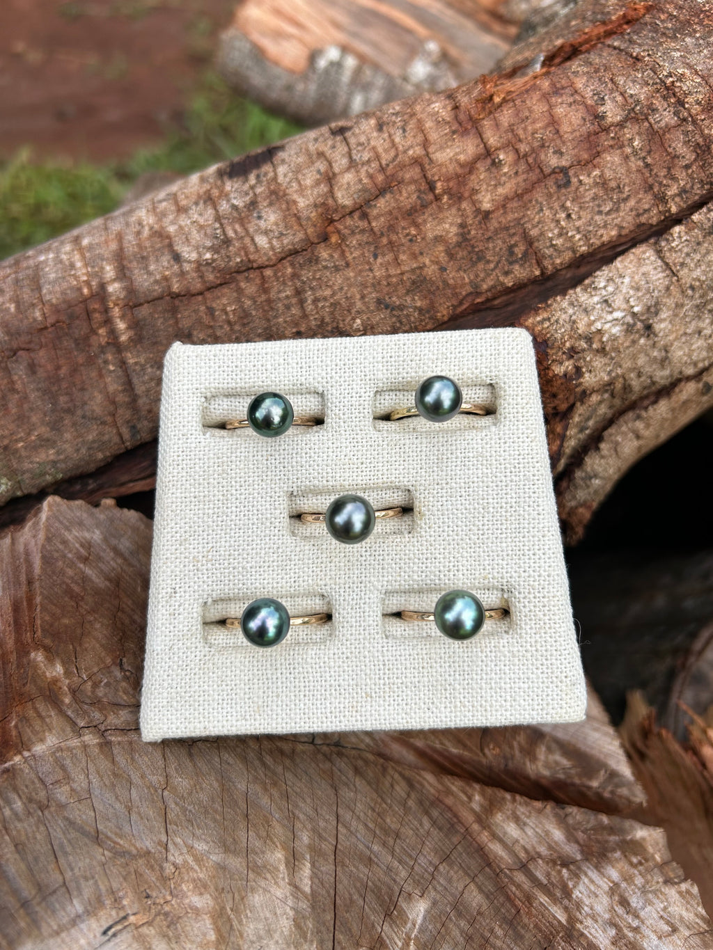 Simple Tahitian Pearl Ring