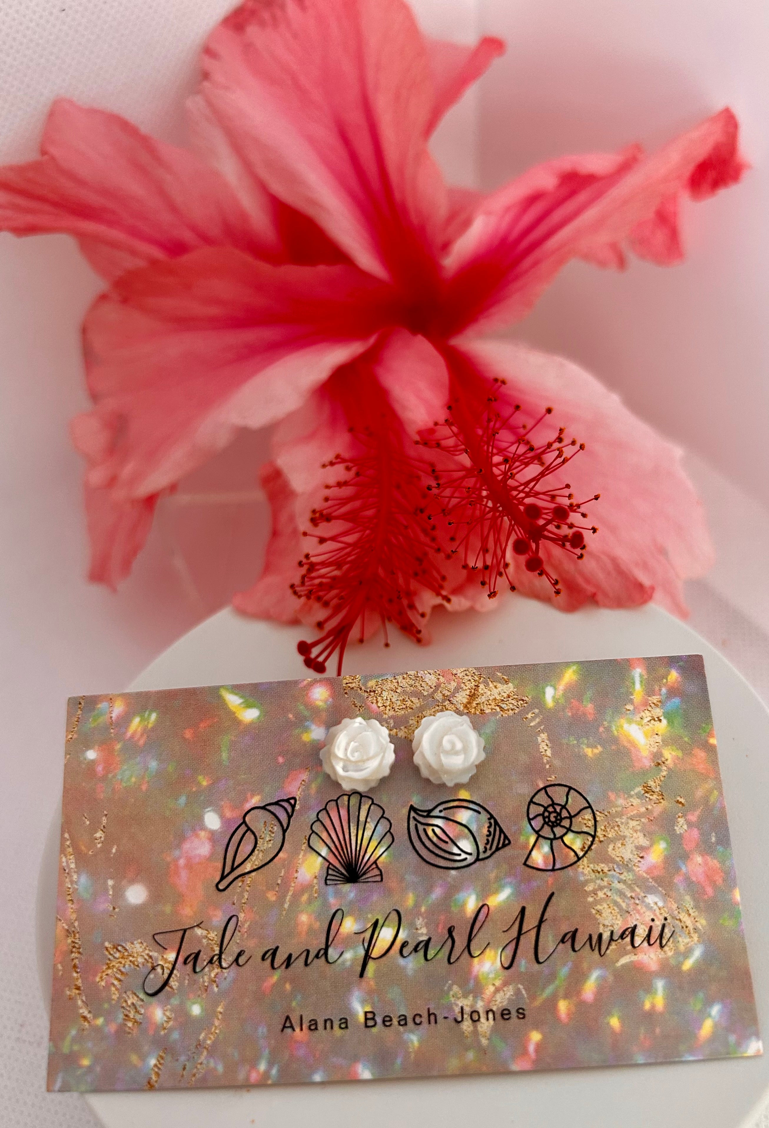 Mother of Pearl Stud Earrings