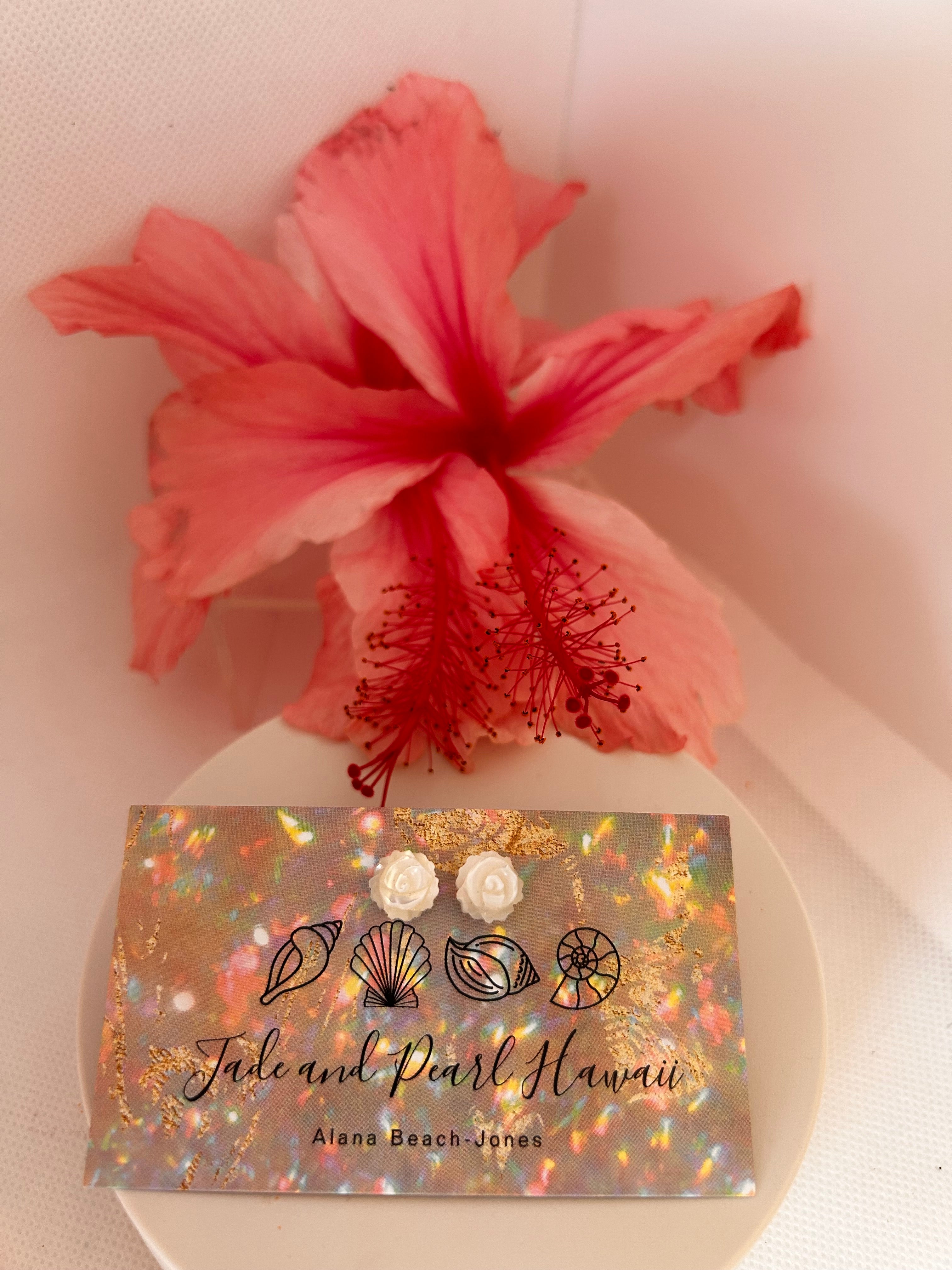 Mother of Pearl Stud Earrings