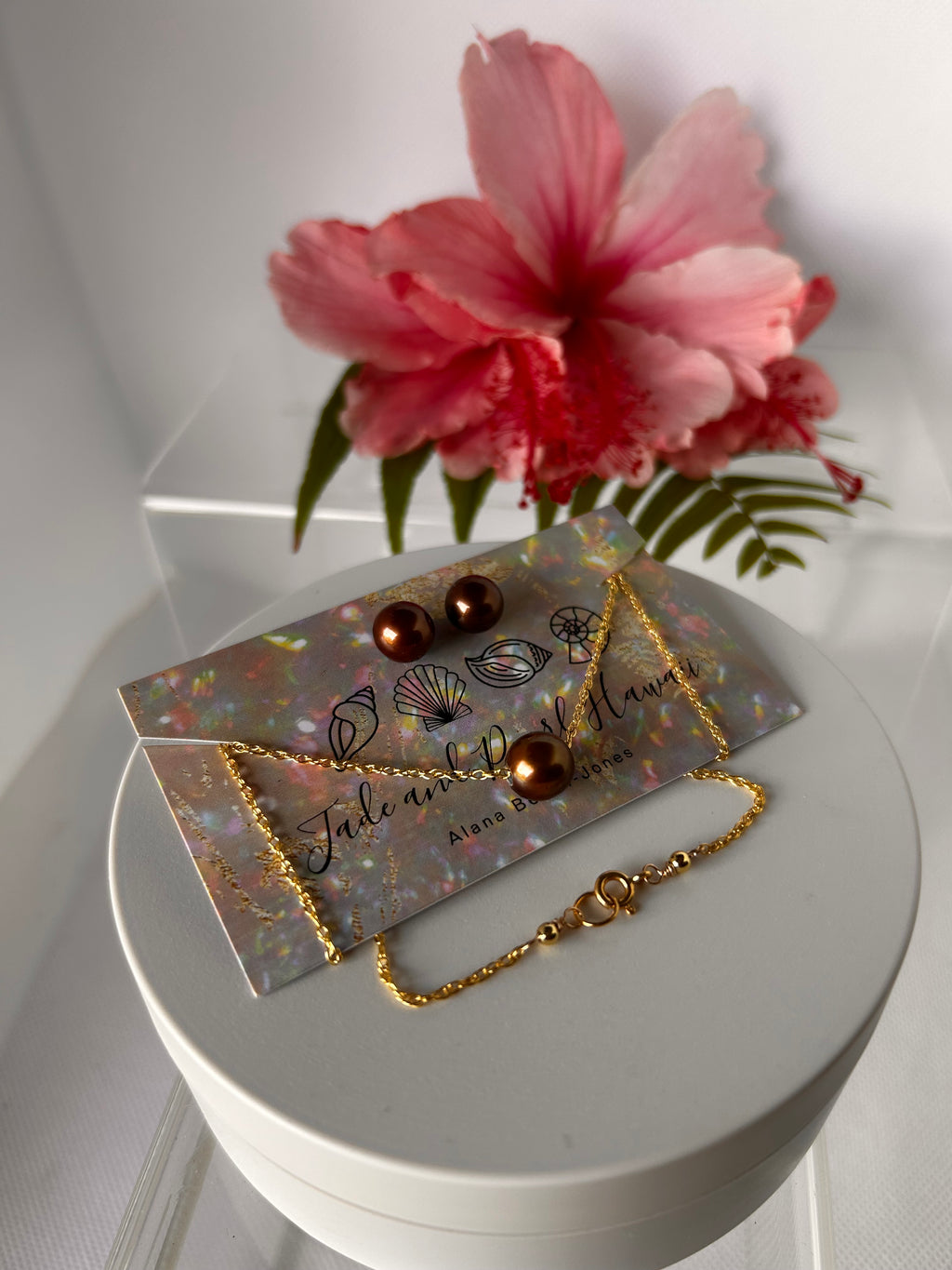 Chocolate Tahitian Pearl Set