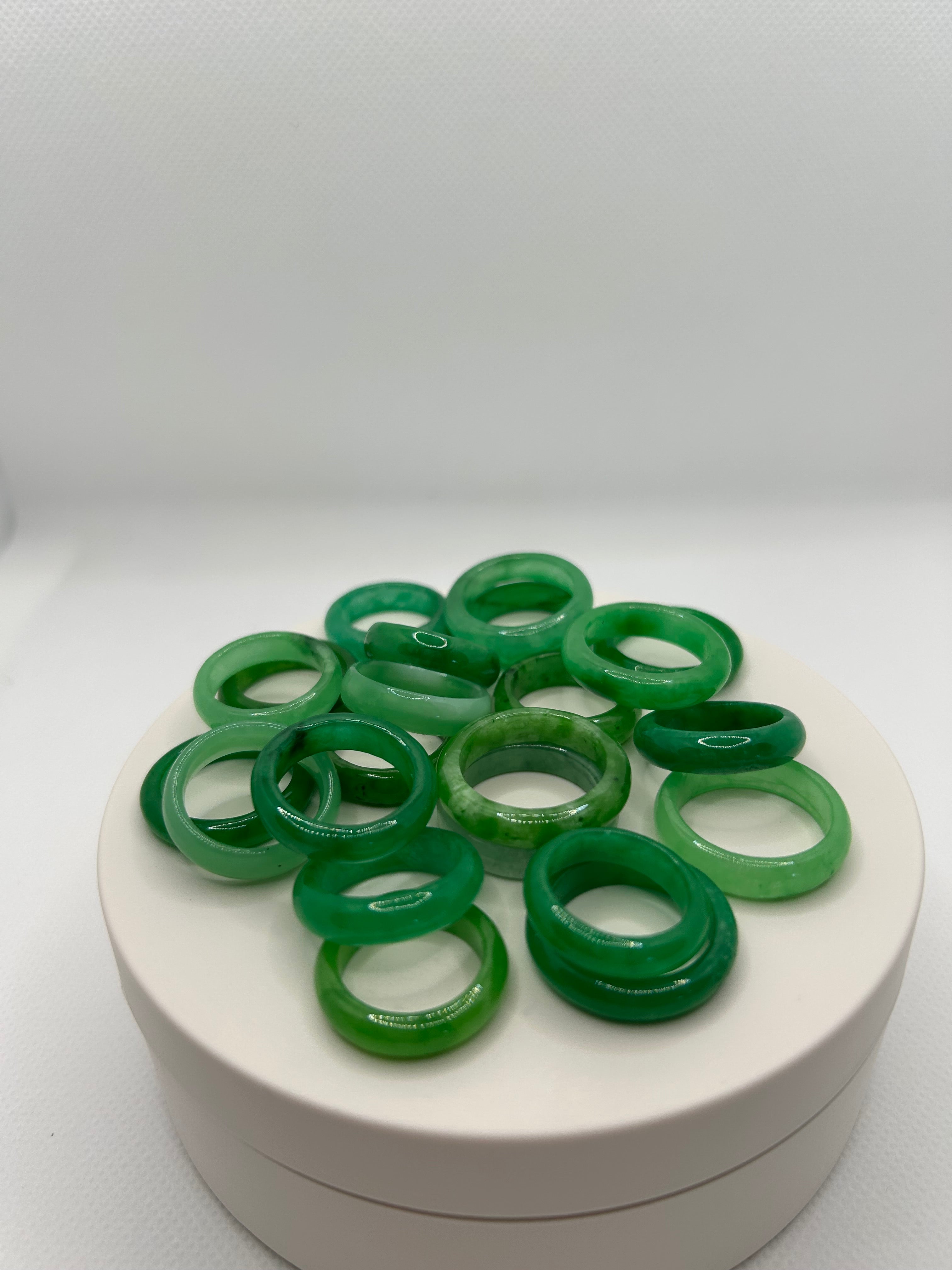 Green Jade Rings
