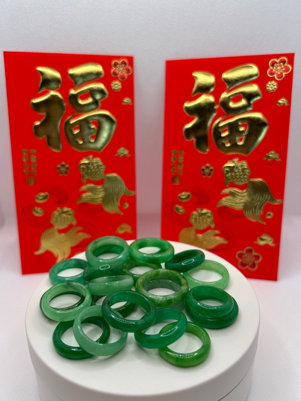 Green Jade Rings