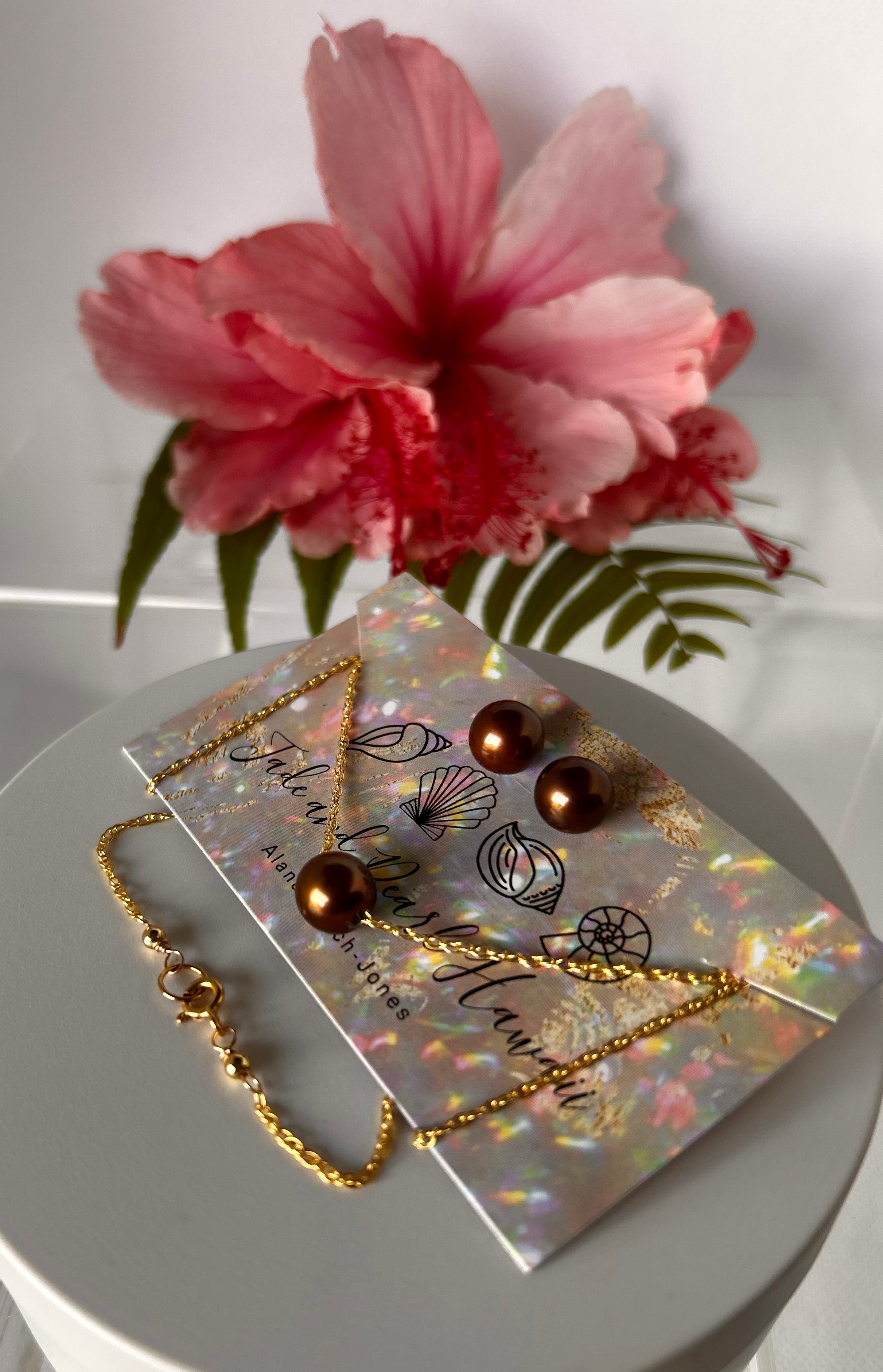 Chocolate Tahitian Pearl Set