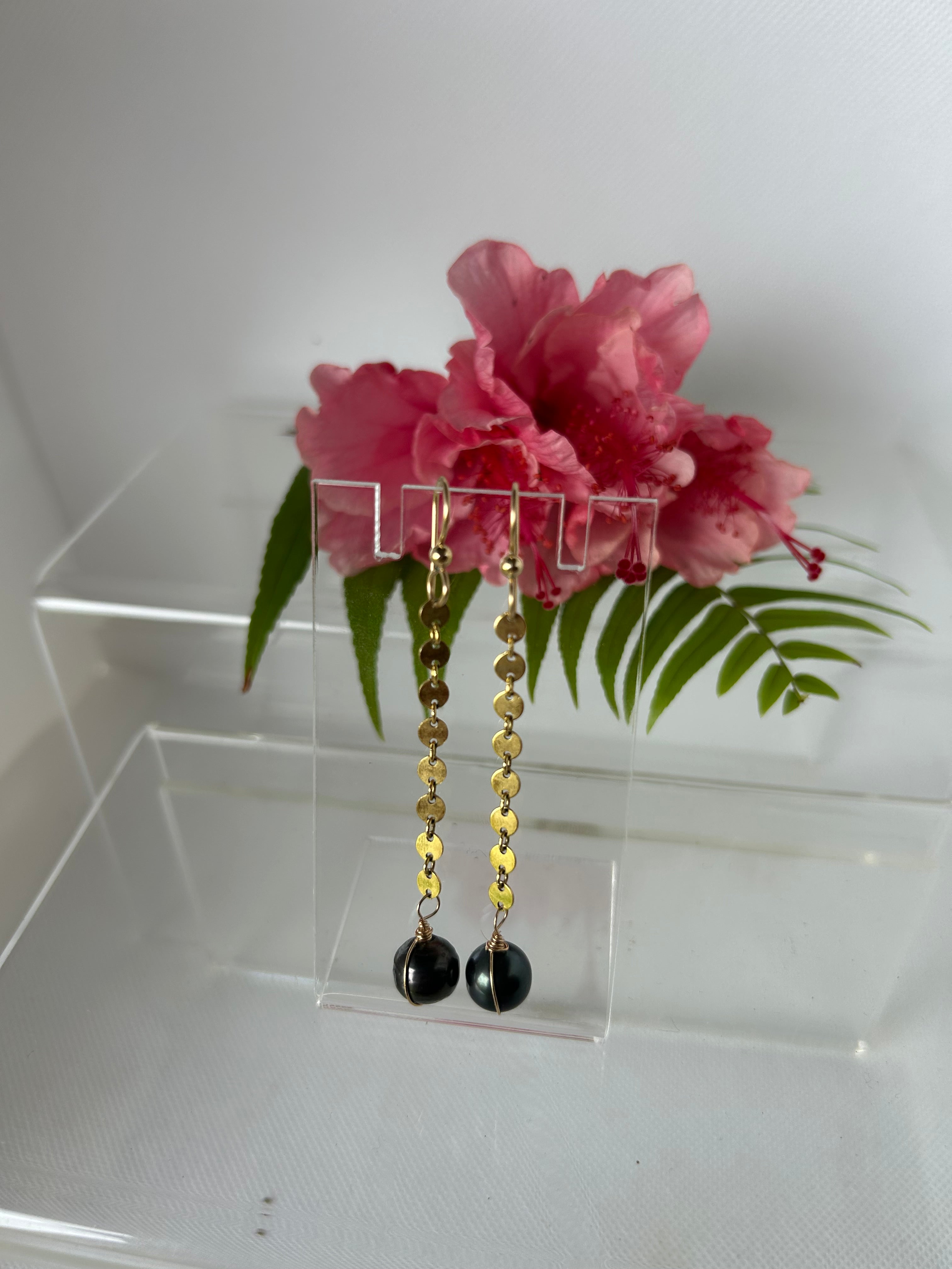 Coin Chain Earrings