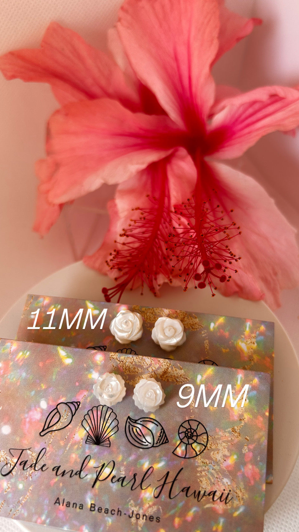 Mother of Pearl Stud Earrings