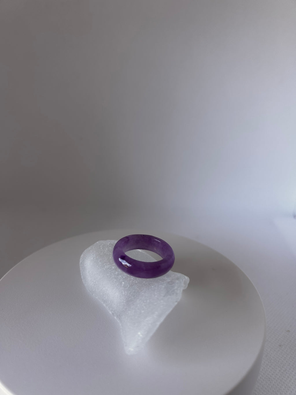 Lavender and Purple Jade Rings