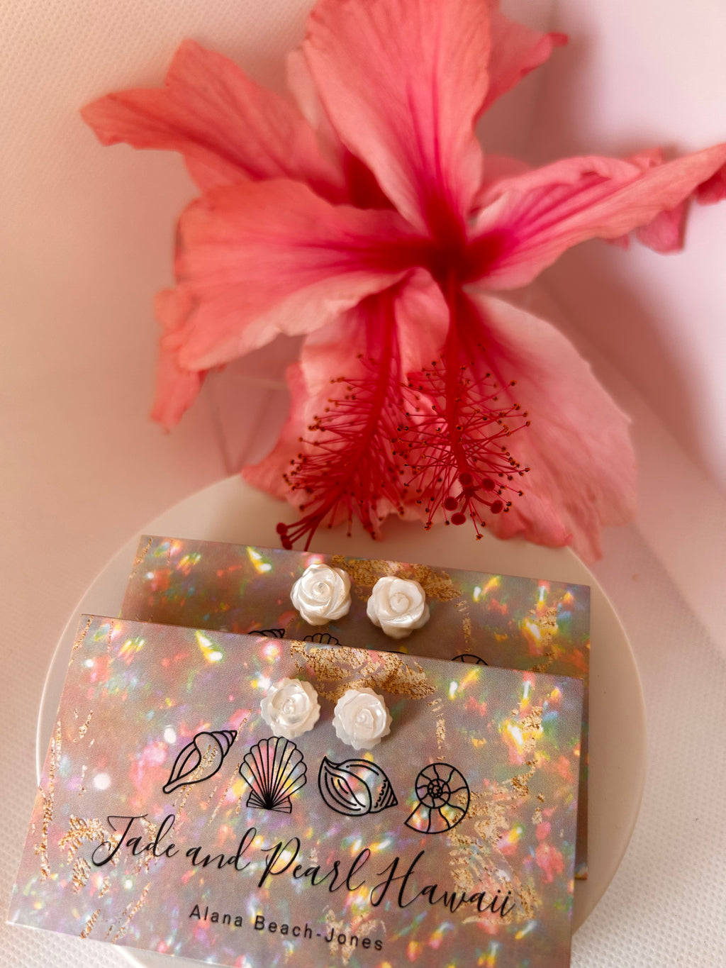 Mother of Pearl Stud Earrings