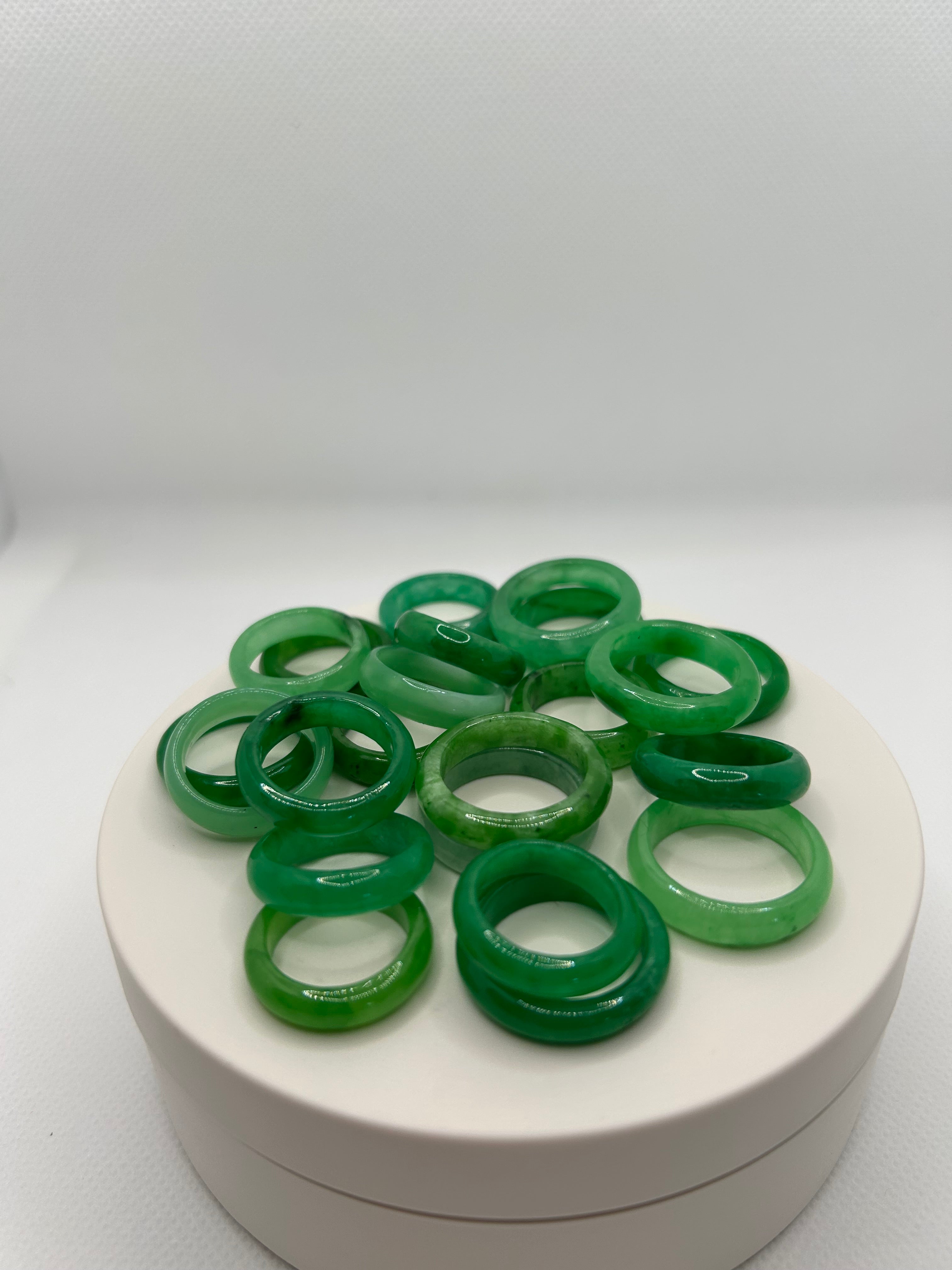 Green Jade Rings
