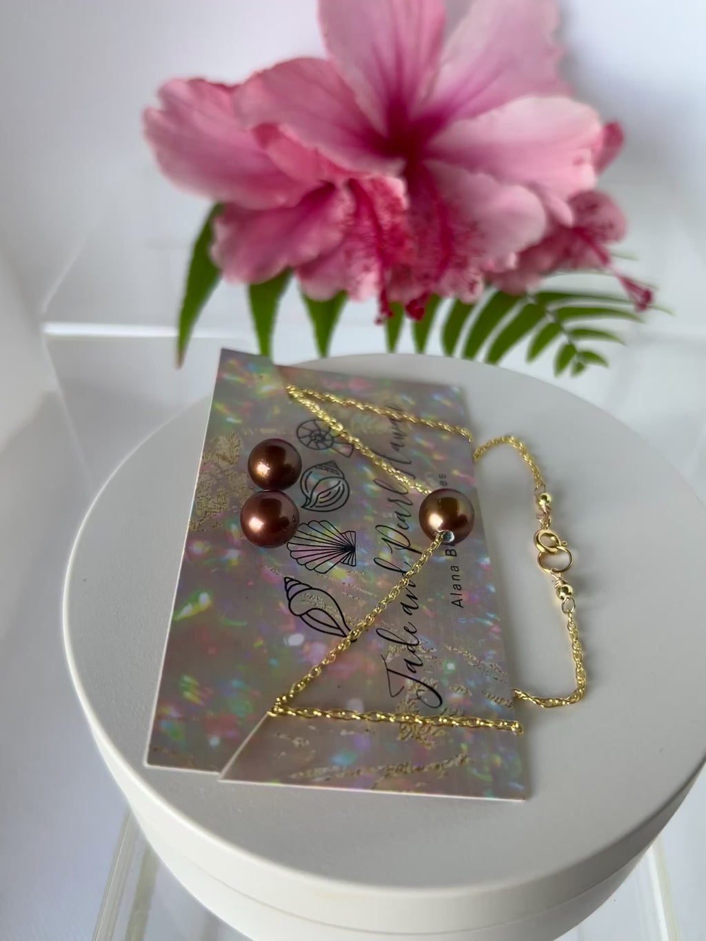 Chocolate Tahitian Pearl Set