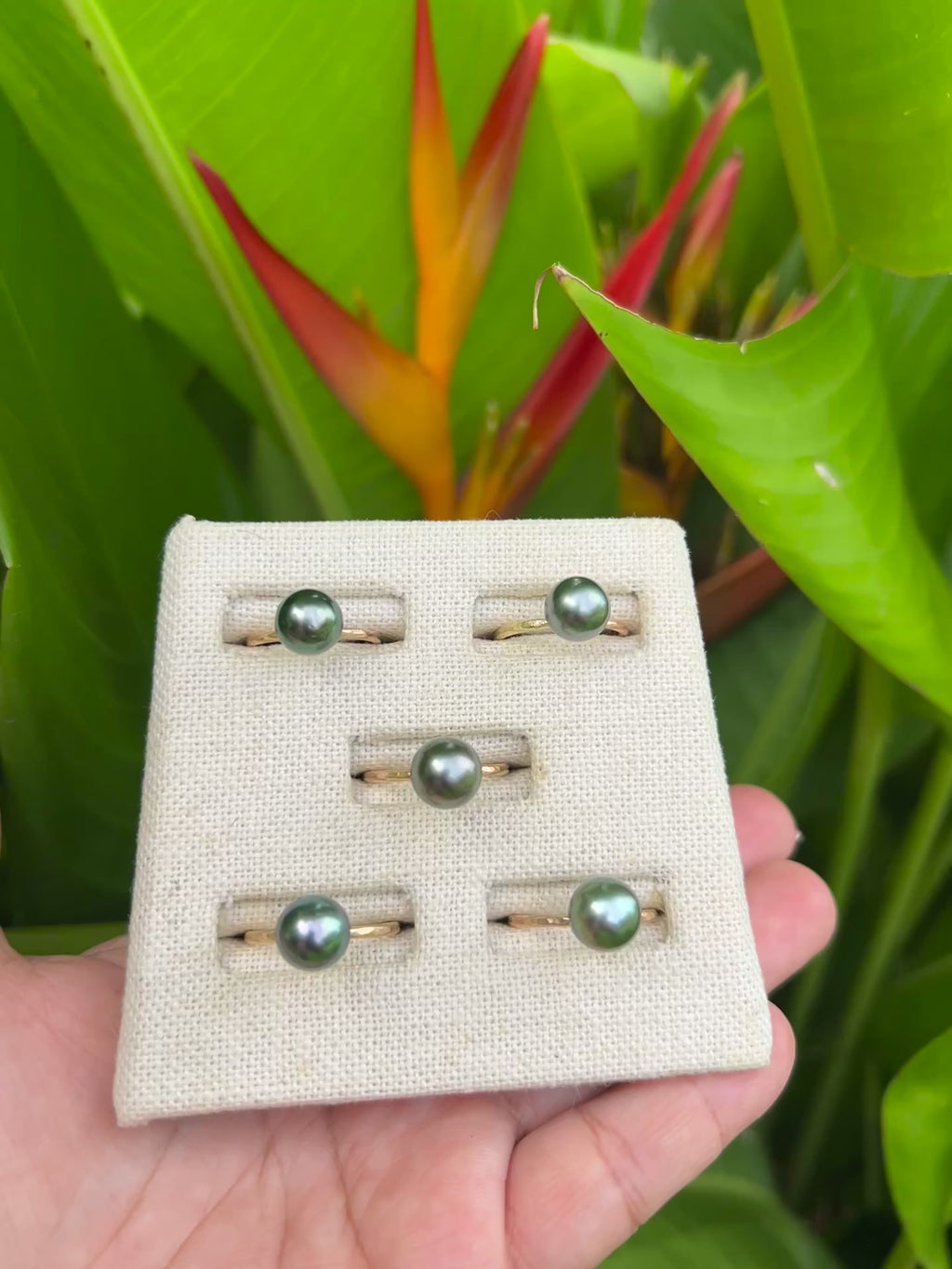 Simple Tahitian Pearl Ring