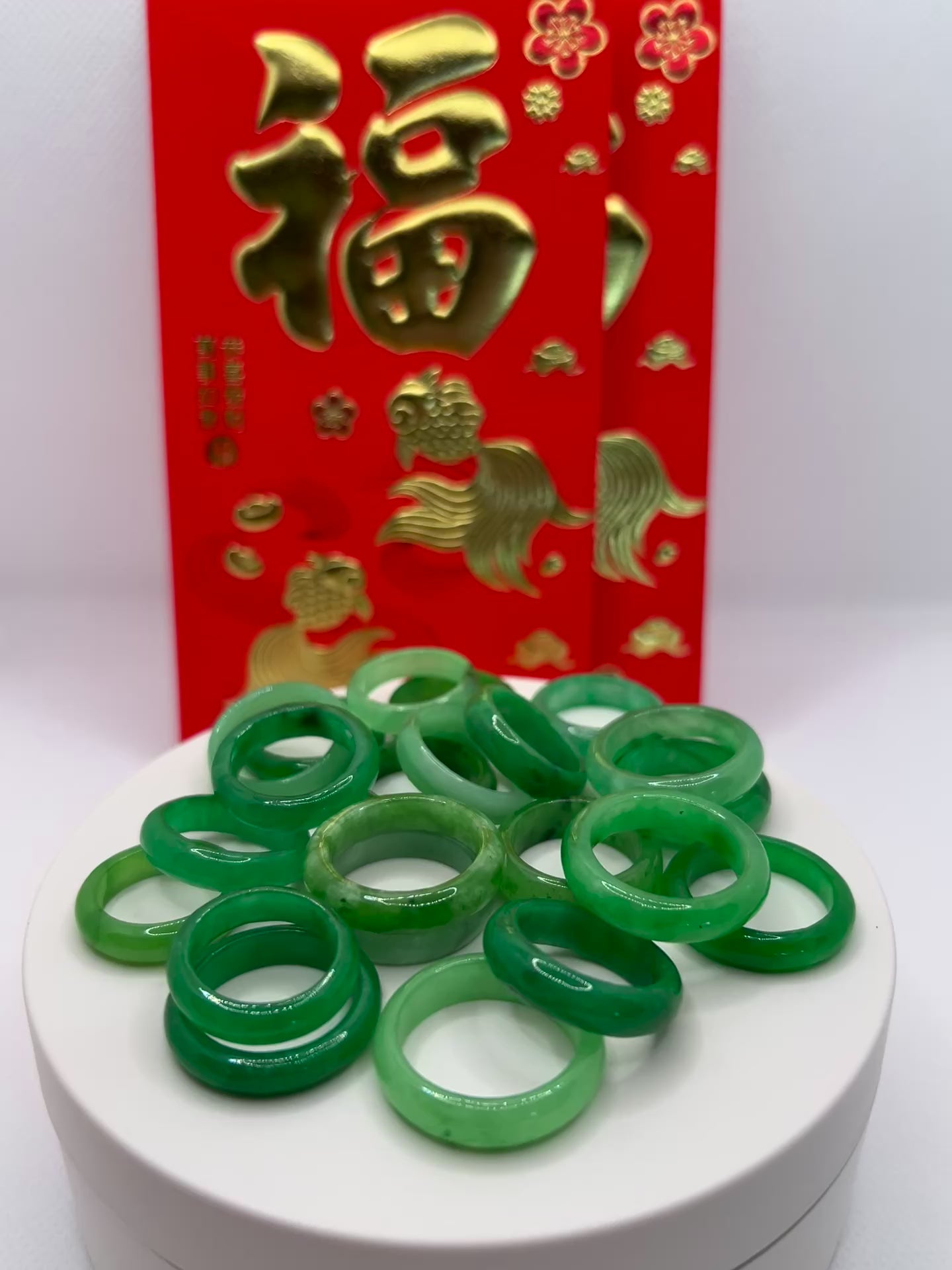 Green Jade Rings