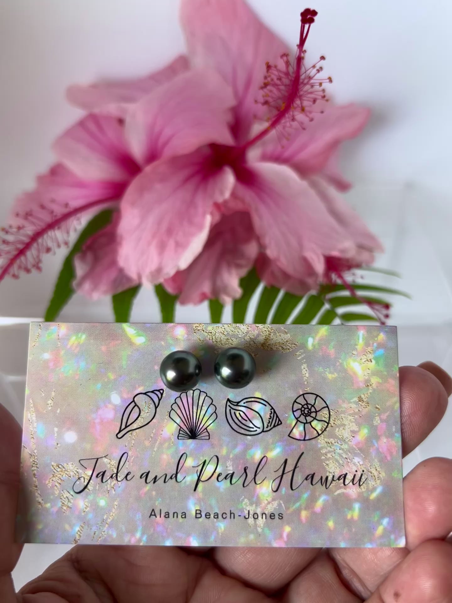 Tahitian Pearl Stud Earrings